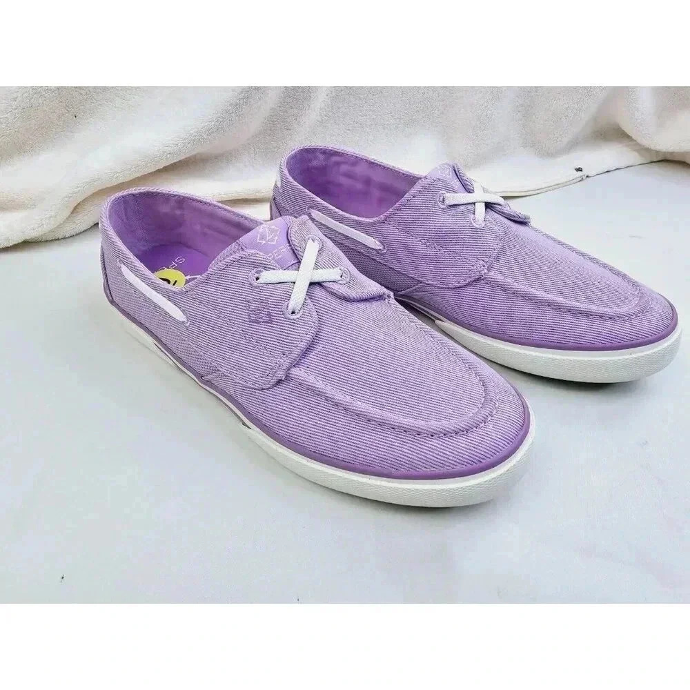 Sperry Top Sider Size 9W Women's Lavender Low Lace Fashion Boat Shoes STS55881 - Picture 10 of 13